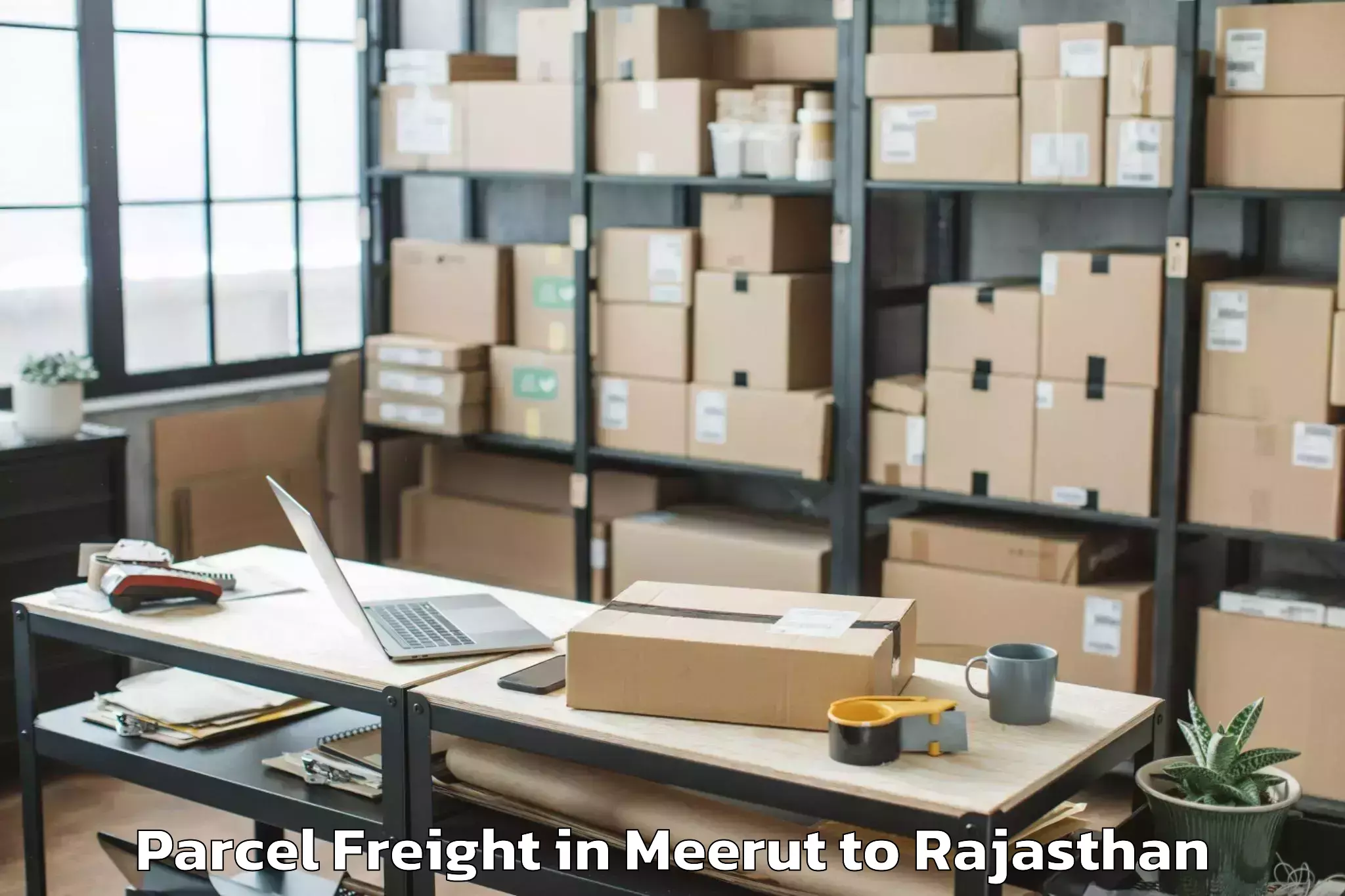 Book Your Meerut to Kishangarh Parcel Freight Today